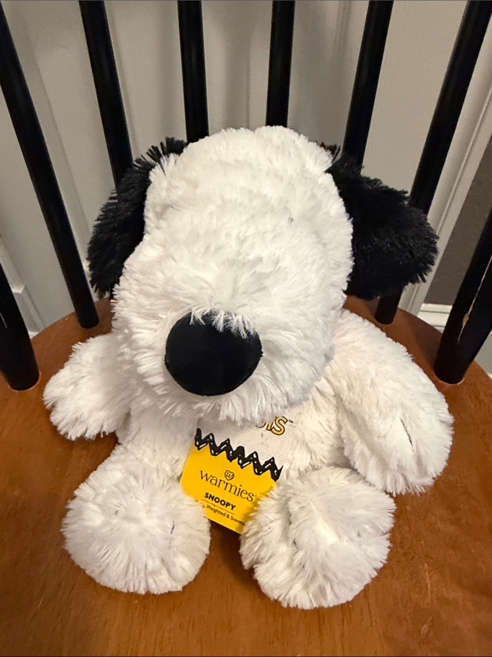 Warmies Snoopy Plush Dog Toy - White and Black